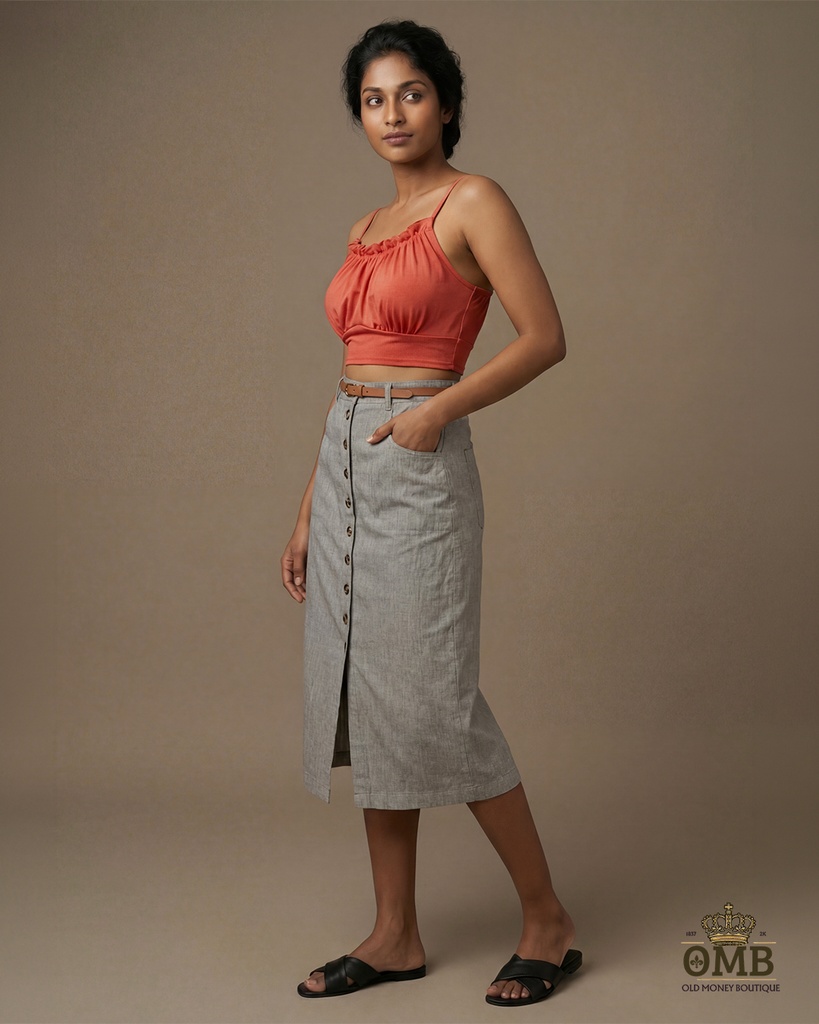 Amelia Button Down Skirt
