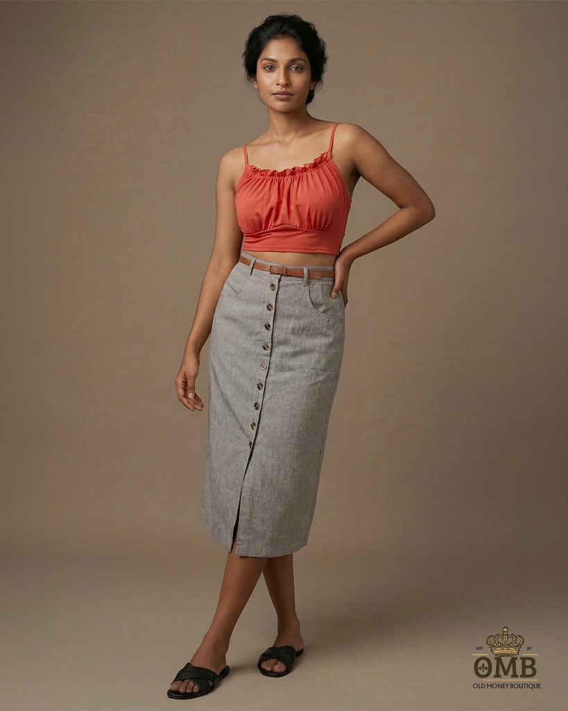 Amelia Button Down Skirt