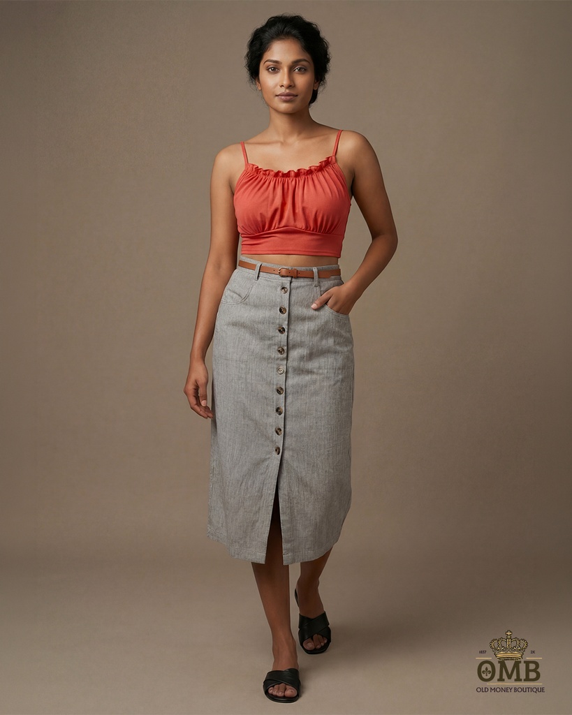 Amelia Button Down Skirt